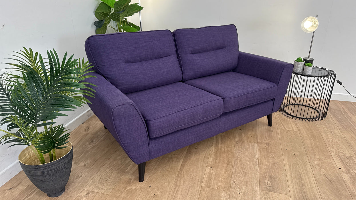 Hetty 2 Seater - Fabric Sofa - Linoso Purple