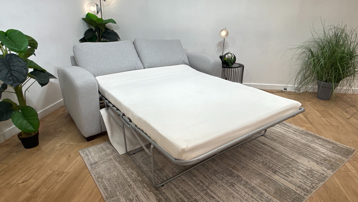 DFS Layla Fabric 3 Seater Sofabed in Silver