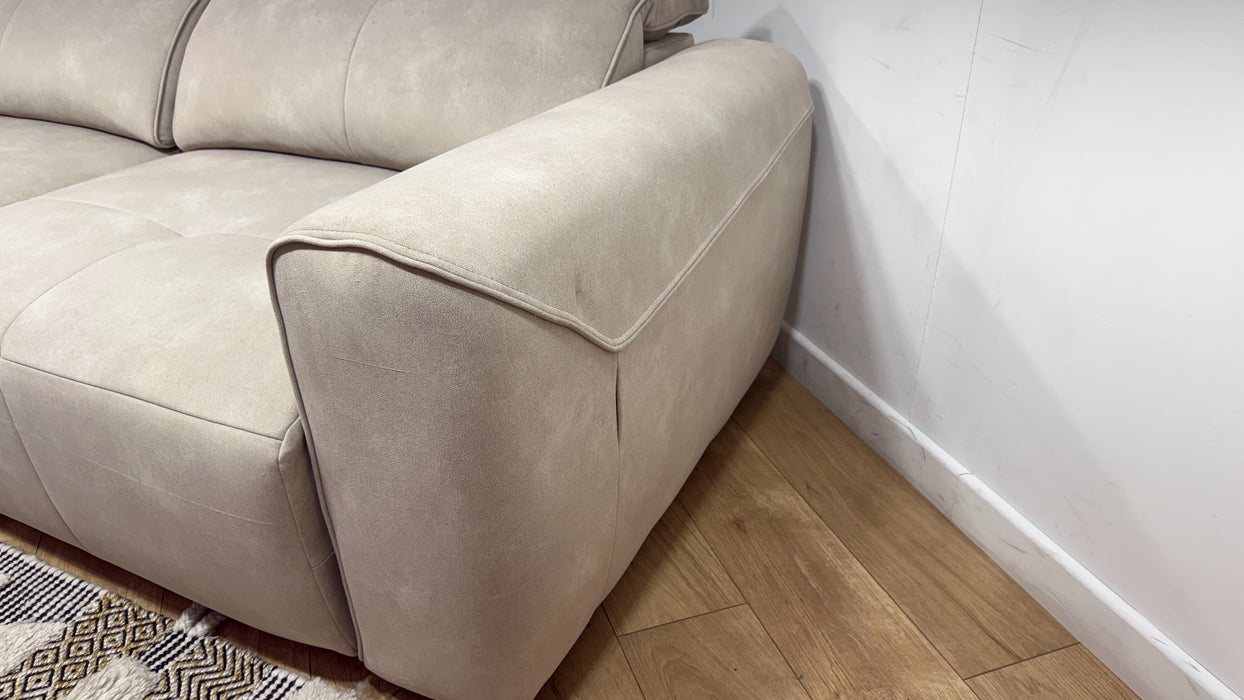 Sofology Riviera Fabric Motion Chaise in Lifestyle Flecked Ivory
