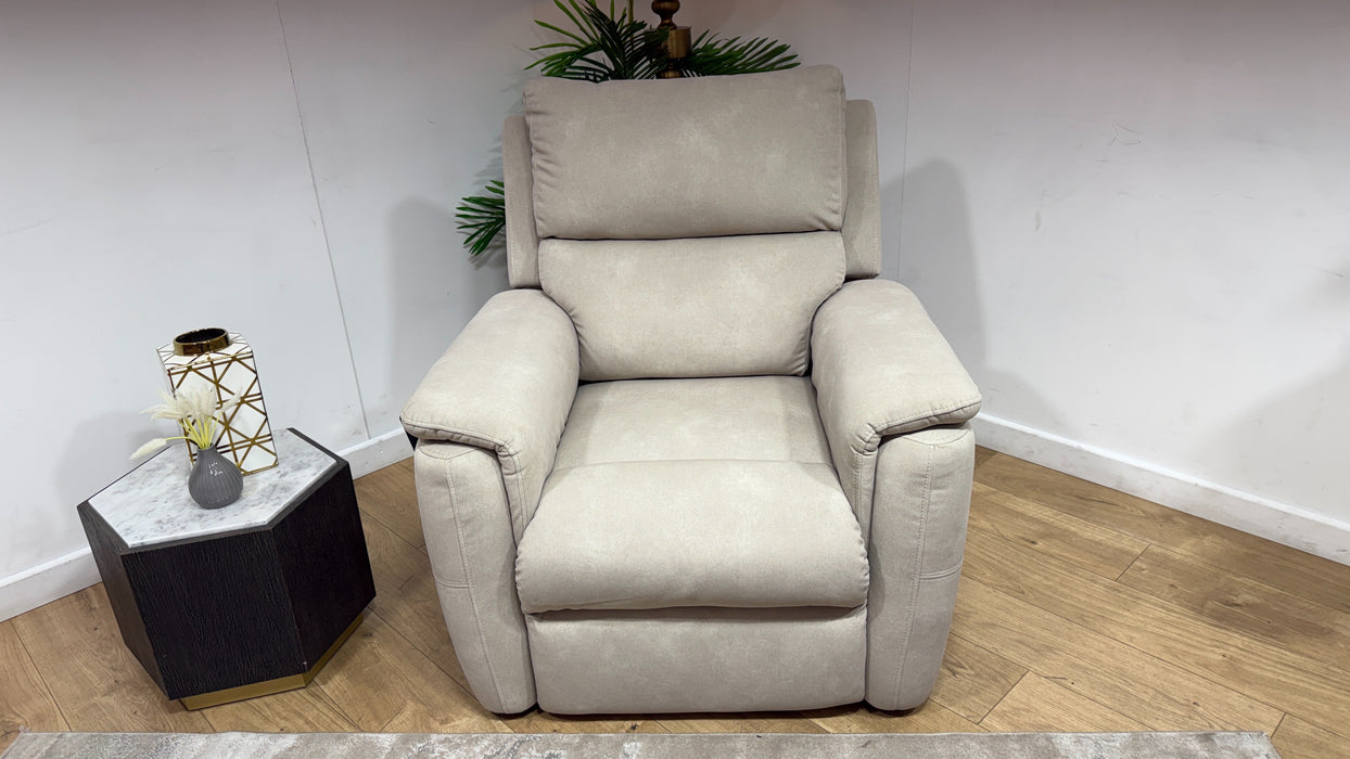 Sofology Ripley Fabric Chair Rise & Recline Heated Seat in Lifestyle Flecked Ivory
