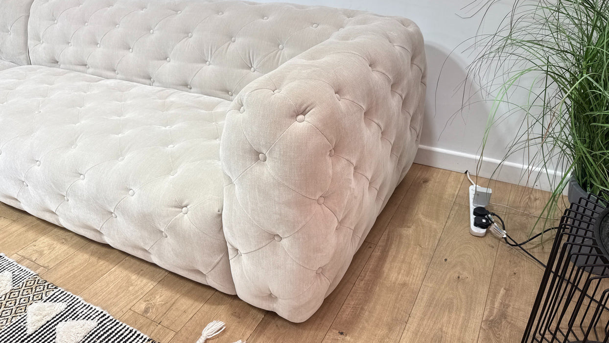 Sofology Venezia Fabric 3 Corner 3 in Relaxed Chenille Cotton
