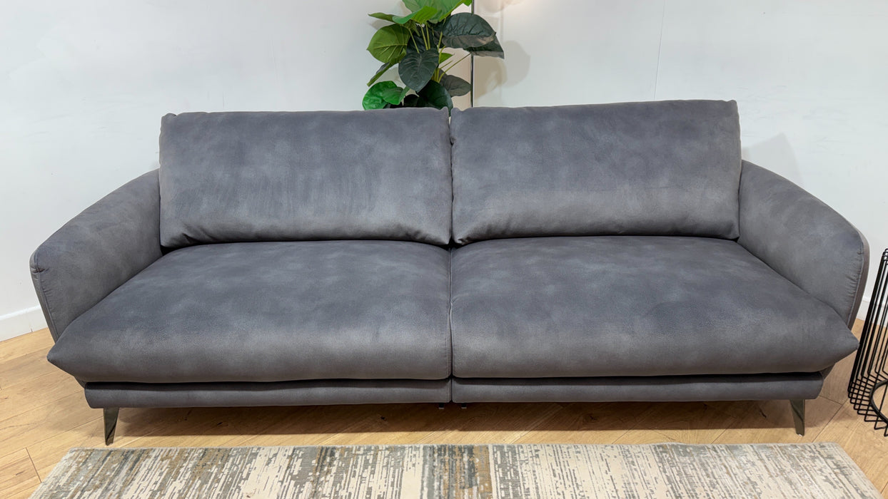 Sofology Adler Fabric 4 Seater Split in Lifestyle Mottled Charcoal