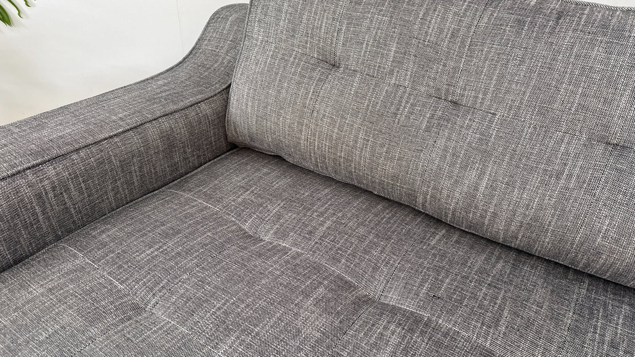 Fifth Avenue Grand Split - Fabric Sofa - Leroy Linen Charcoal Mix