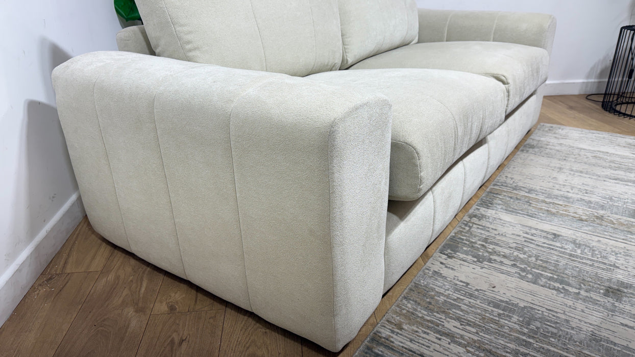 Sofology Soho Fabric 3 Seater No Trim in Micro Boucle Natural