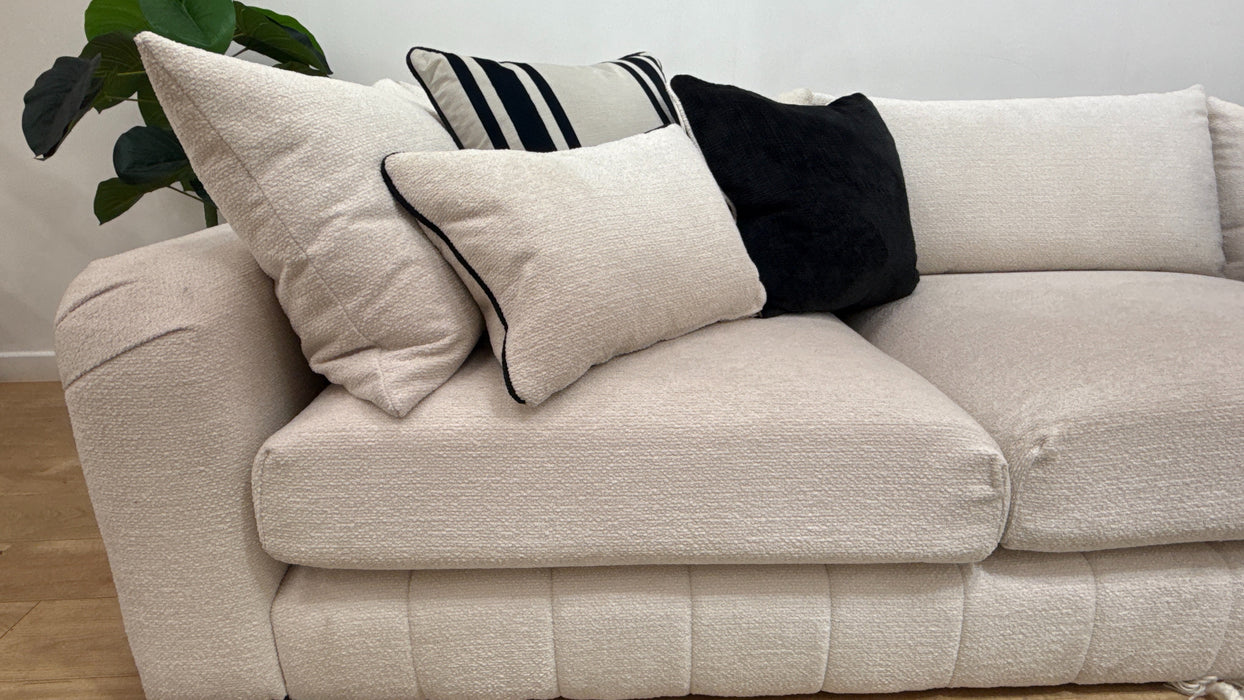 Sofology Westwood Fabric 3 Corner 3 No Trim in Soft Boucle Ecru Mix