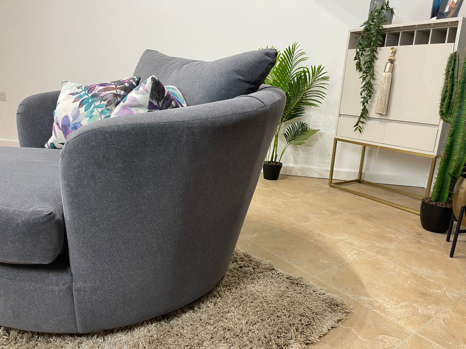 Tallulah Swivel Chair Nordic Grey Fabric (WA2)