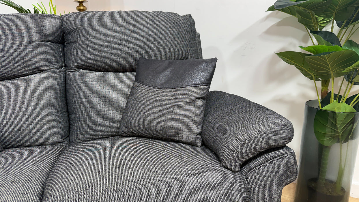 DFS Tamla 2 Seater Fabric Sofa in Black