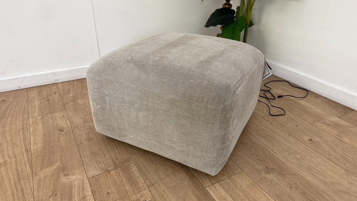 Orka Large Storage Footstool- Fabric - Sensual Black