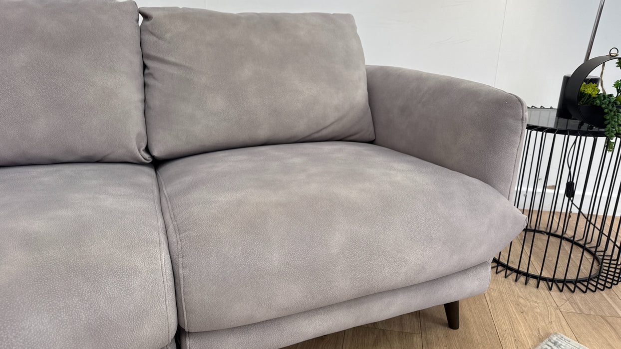 Sofology The Adler Asymmetric 3 Seater in Lifestyle Mottled Fabric Marble
