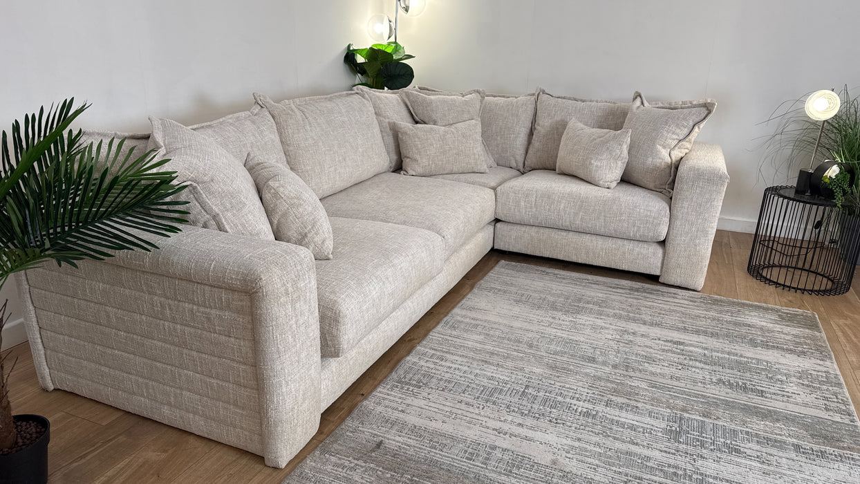 Sofology Cove Fabric 3 Corner 1 in Artisan Chenille Ecru