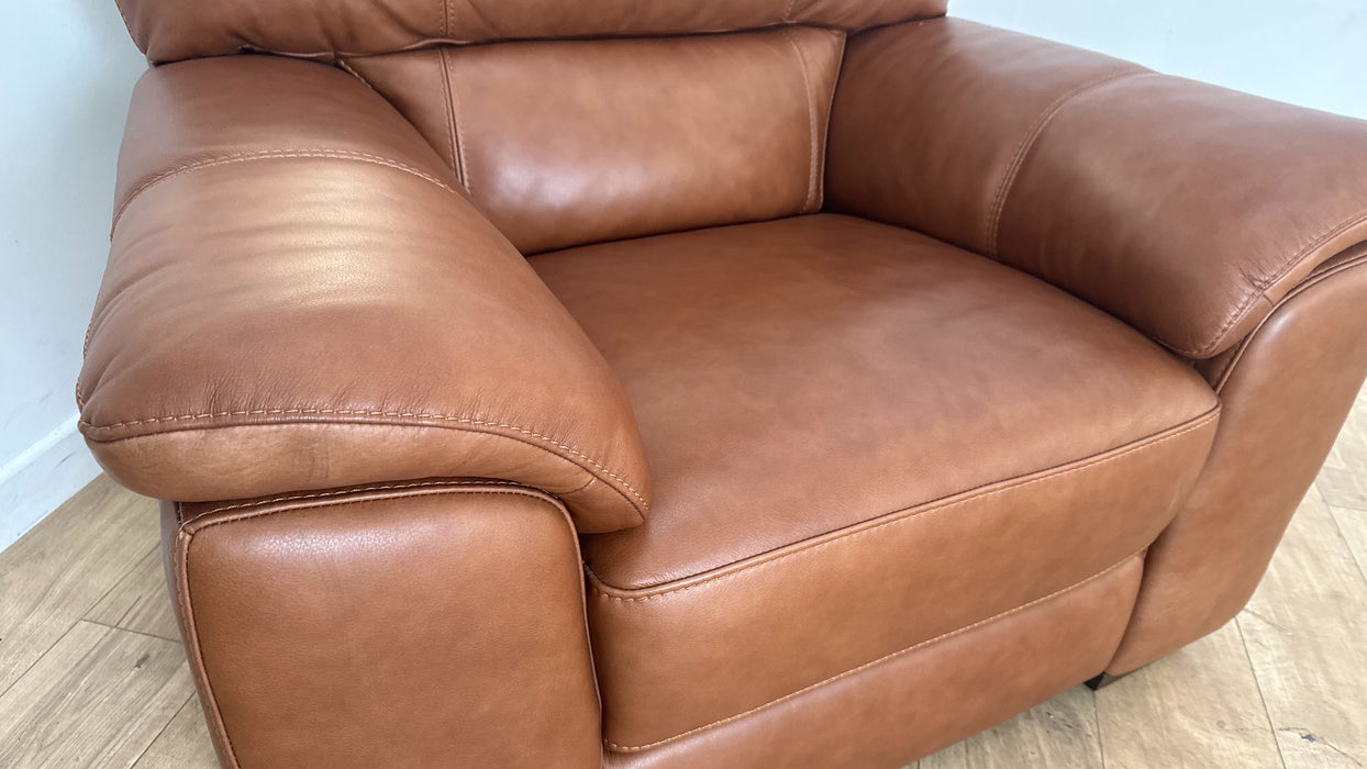 Sofology The Santina Chair in Relaxed Soft Leather Tan