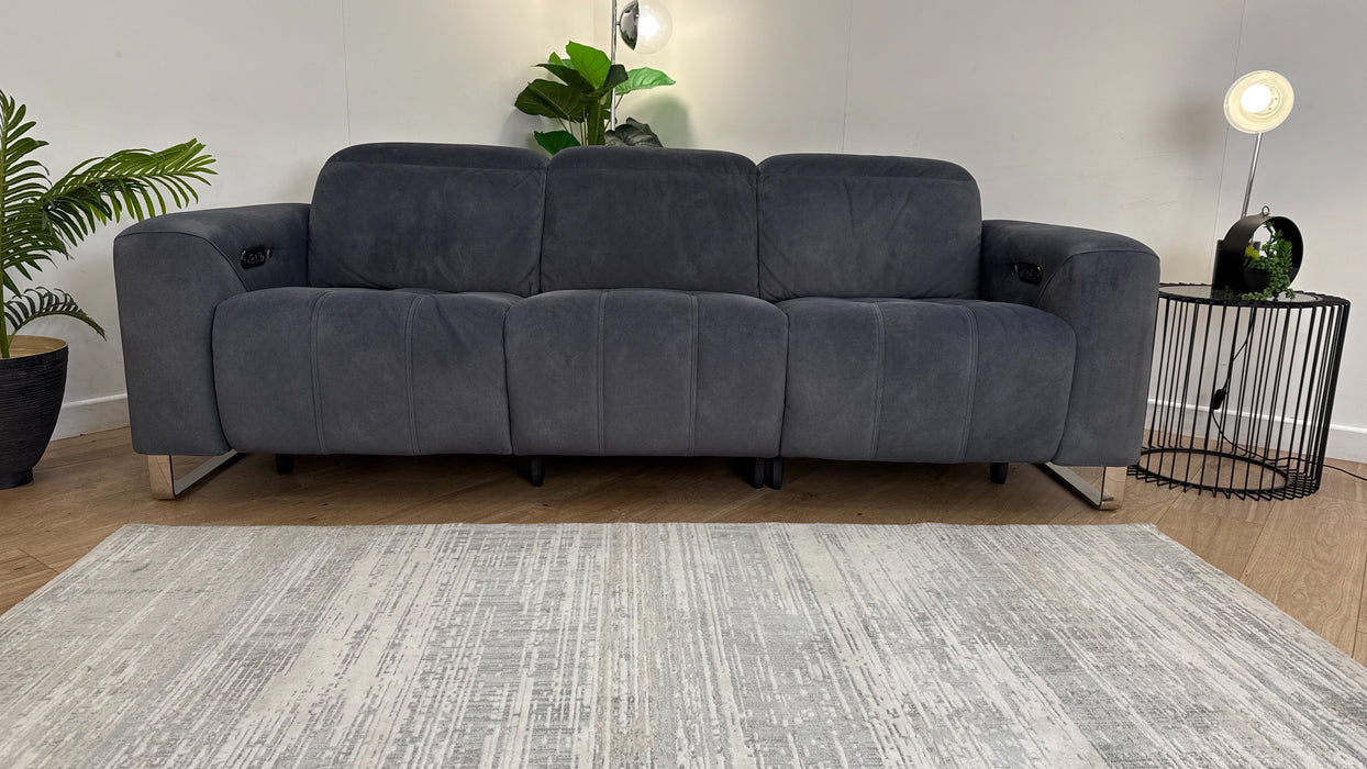 Sofology Marvella Fabric Recliner 3 Seater in Charcoal