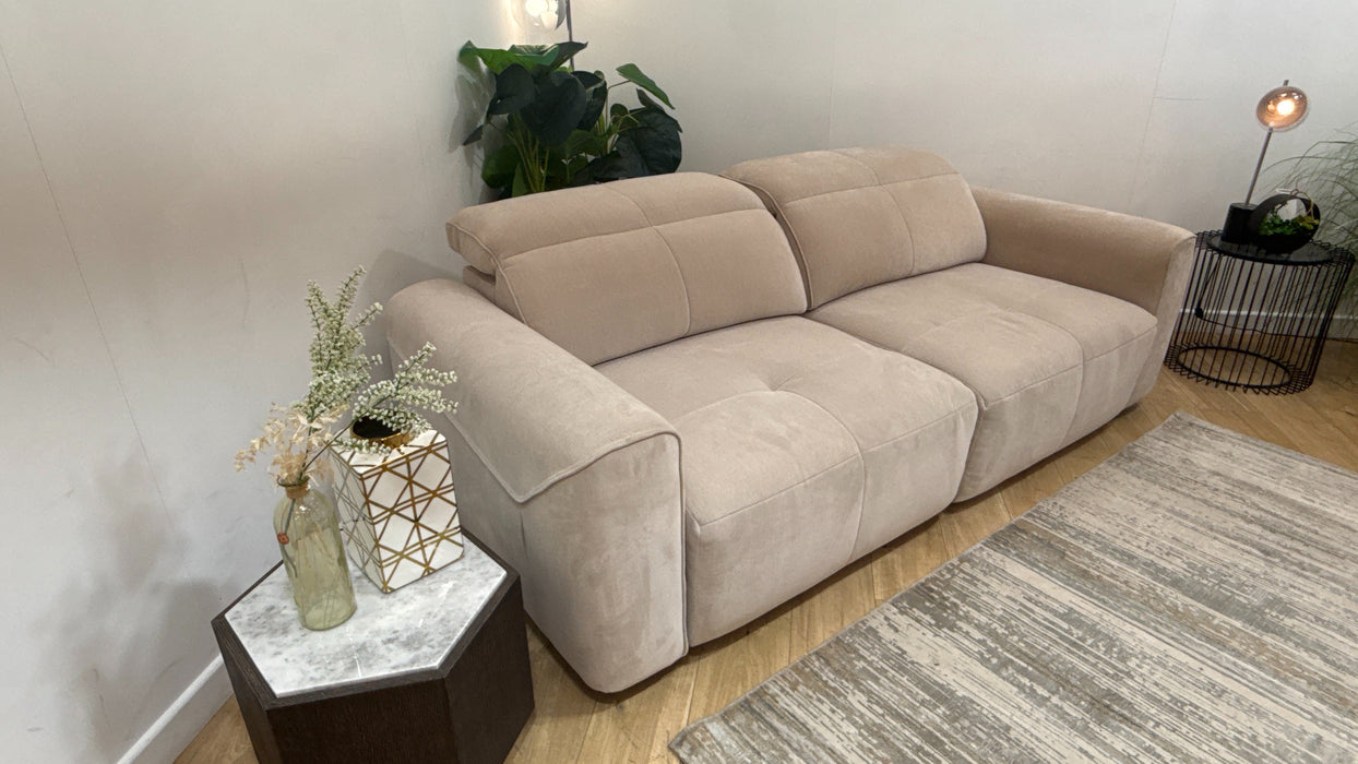 Sofology Riviera Fabric 3 Seater Motion Chaise in Relaxed Chenille Cotton