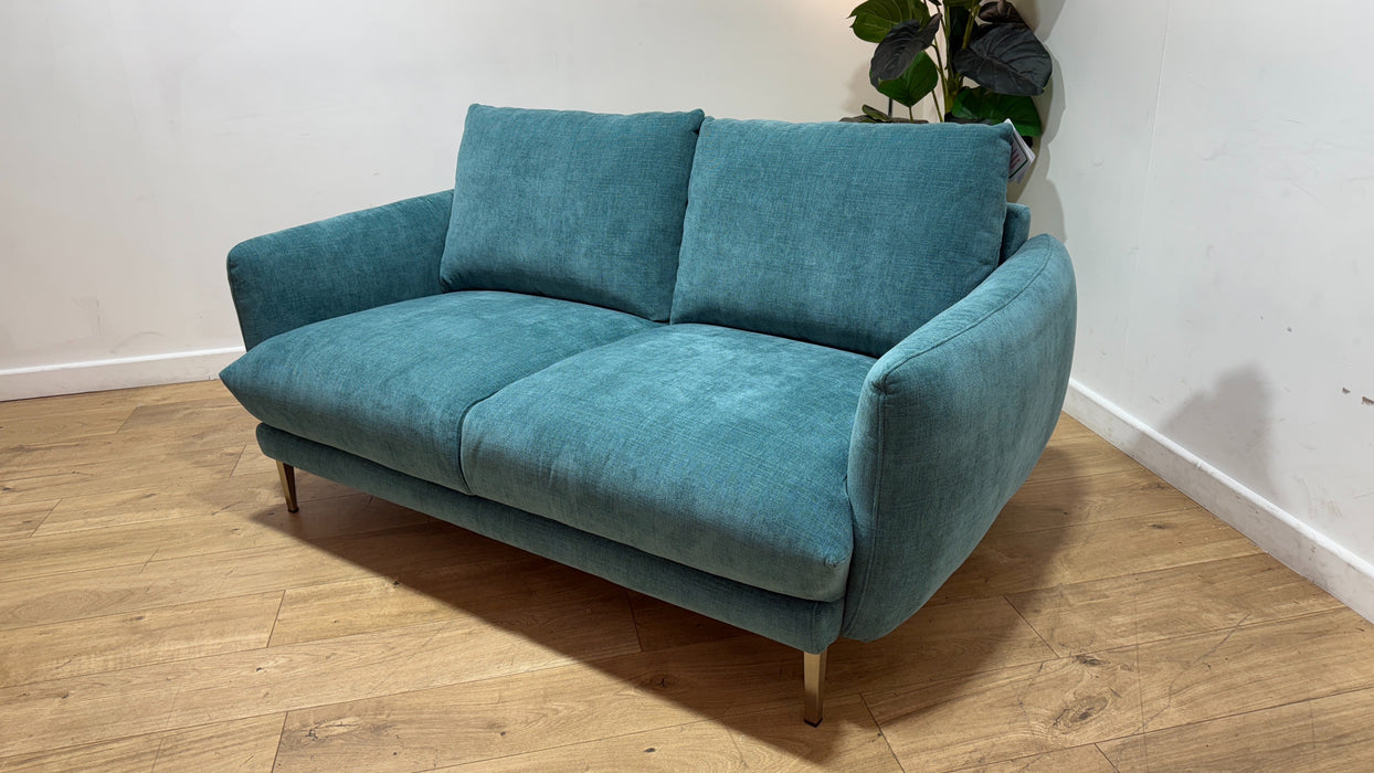 Sofology Adler Fabric 2 Seater in Casual Chenille Teal