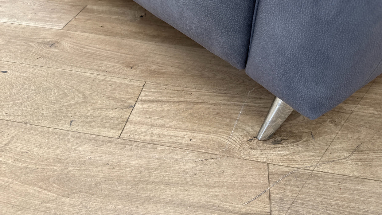 Sofology Dakota Fabric 3 Seater Power Recliner/Headrest in Lifestyle Mottled Charcoal