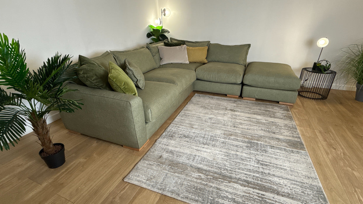 Sofology Gaia Fabric 3 Corner 1.5 Terminal in Buckingham Olive