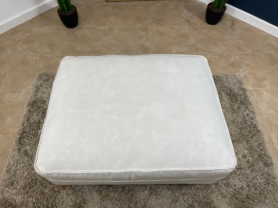 Bartelli Fabric Storage Footstool - Sublime Pearl (WA2)