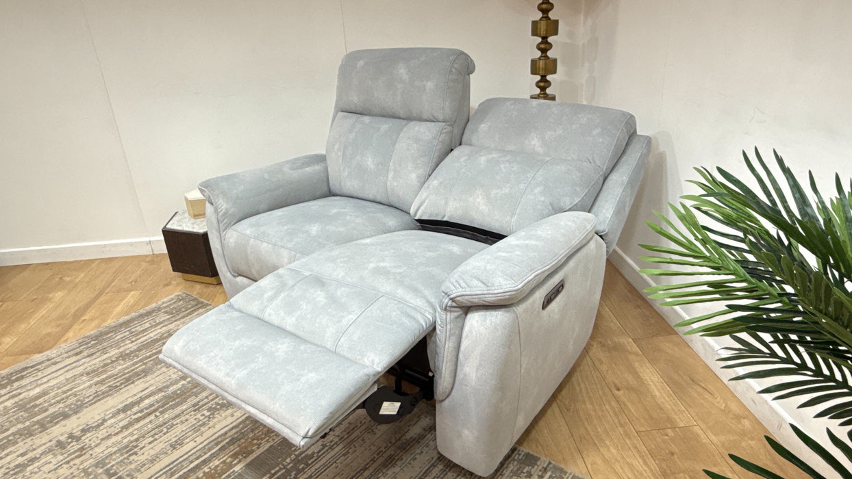 Sofology Bradie 2 Seater Power Recliner in Lifestyle Flecked Silver