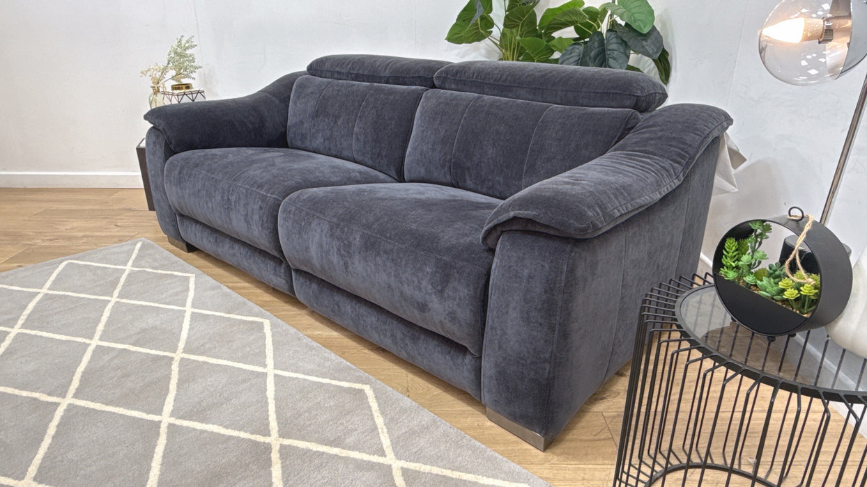 Sofology Carrera Fabric 2.5 Seater in Relaxed Chenille Ink