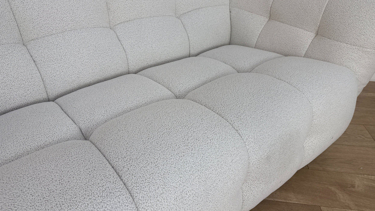 Sofology The Lunar Fabric 2 Seater in Woven Boucle Linen