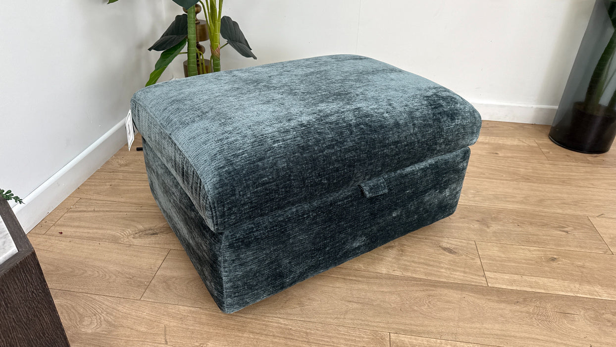 Sofology Designer Storage Footstool in Luxury Textured Chenille (Carson 342)