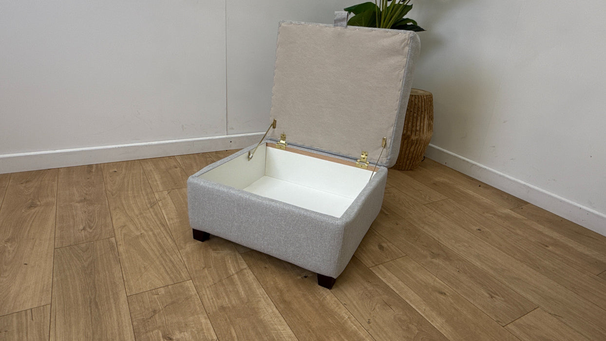 DFS Layla Large Storge Footstool in Silver