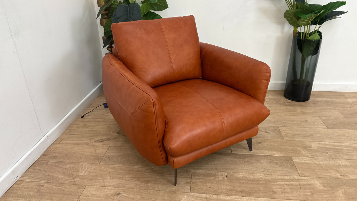 Sofology Adler Leather Chair in Relaxed Soft Amber