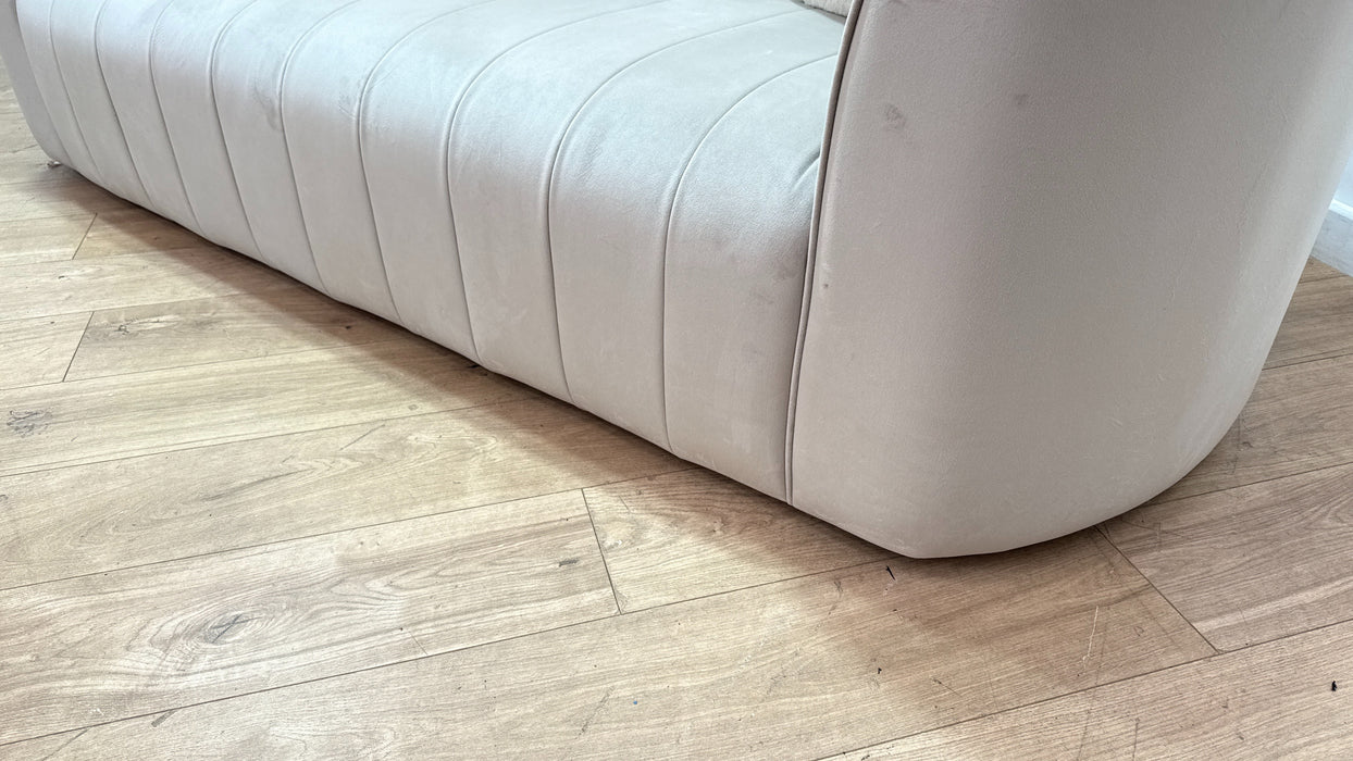 Sofology The Fitzrovia Fabric 3 Seater in Matt Velvet Stone Mix Without Trim