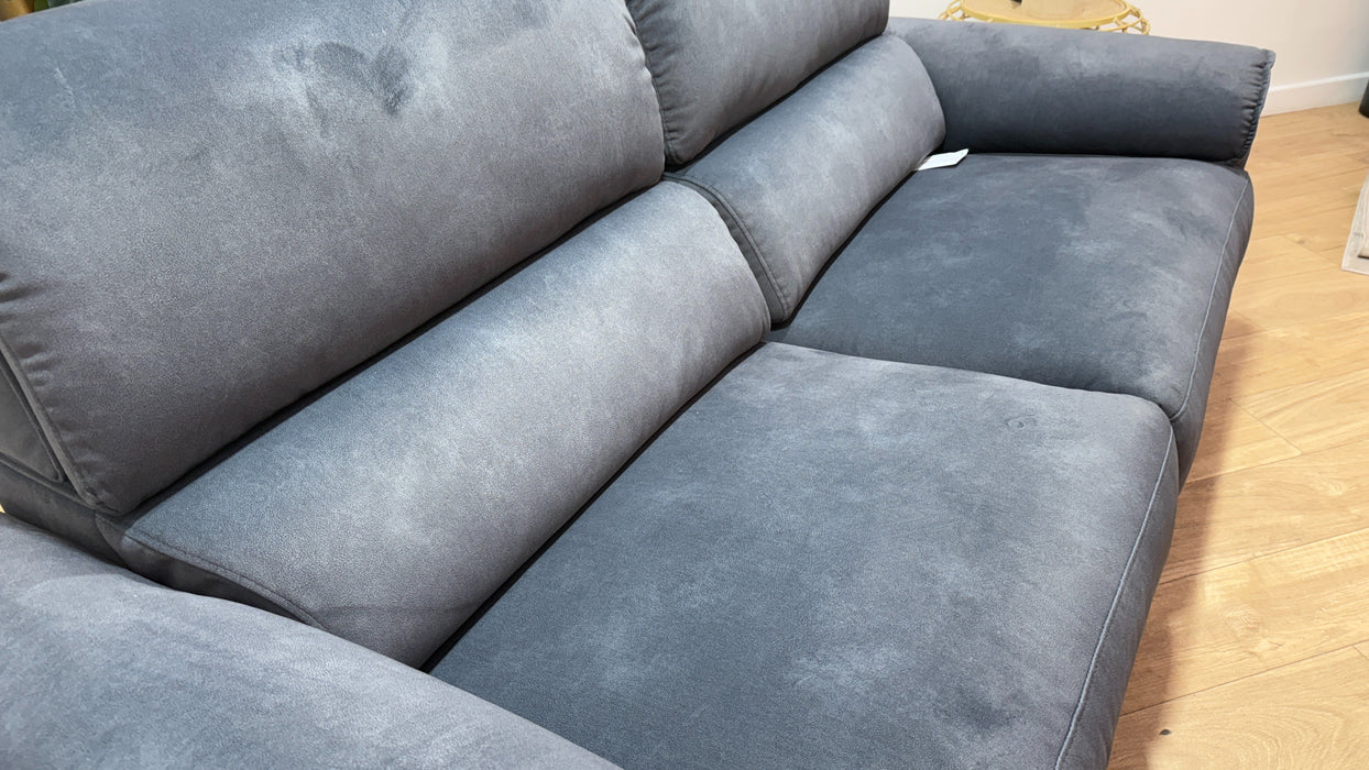 Sofology Hugo Fabric 2.5 Seater Power Recliner/Headrest in Lifestyle Flecked Charcoal