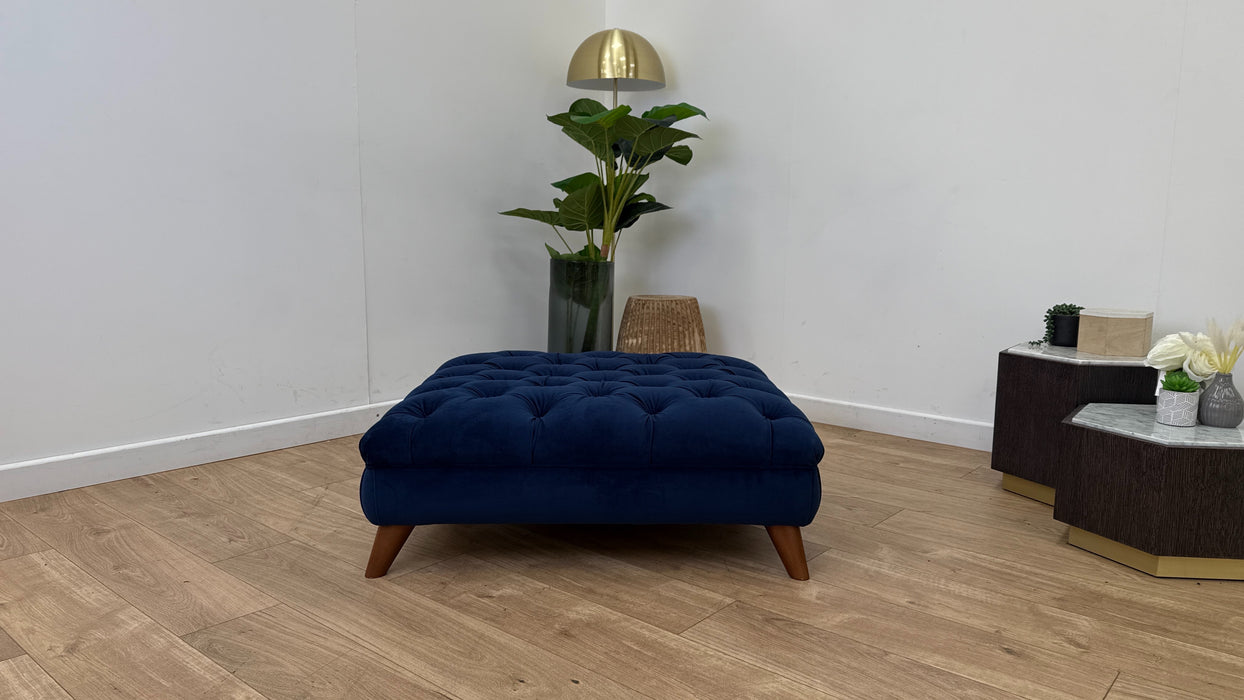DFS Windsor	Fabric Footstool in Navy