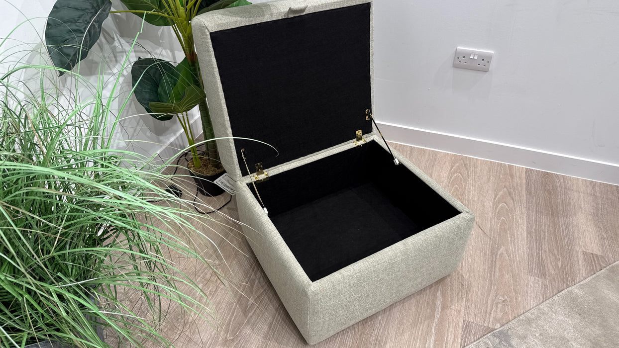 Sofology Nevada Storage Footstool in Fabric Olive