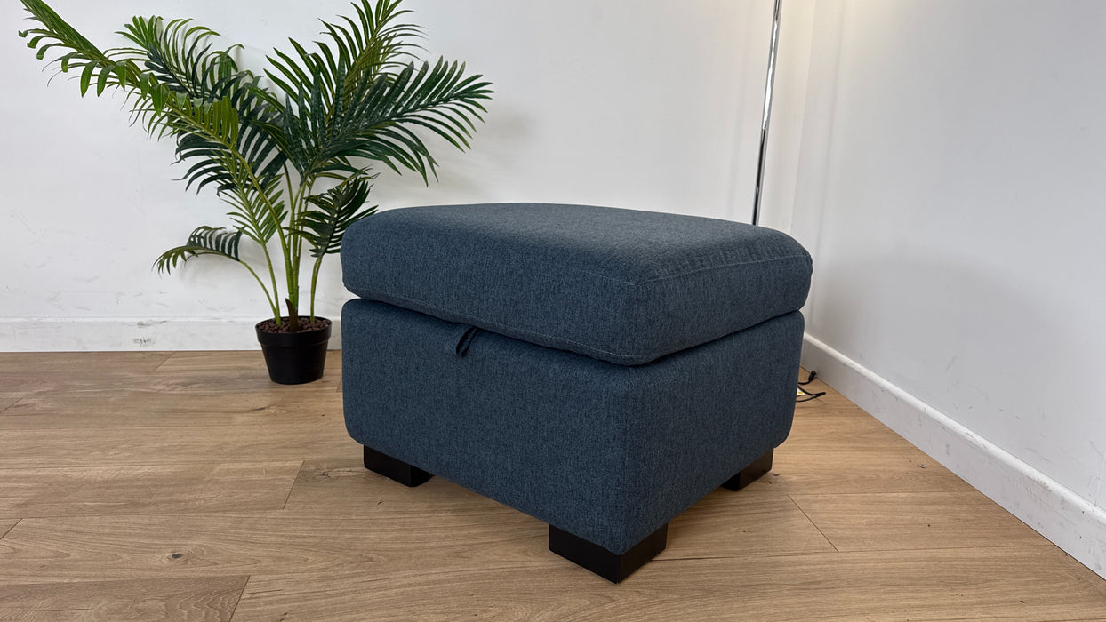 Hike Storage Footstool - Denim Blue