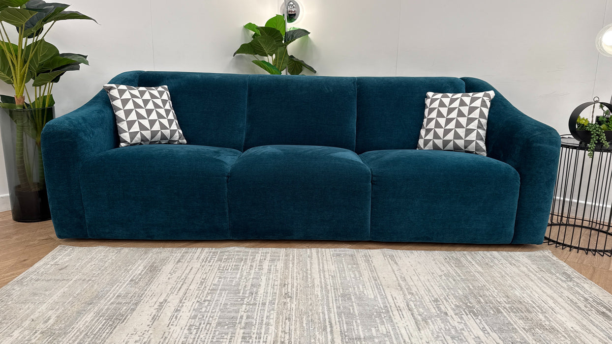 Sofology Bonbon Fabric 3 Seater in Bonbon Teal Mix