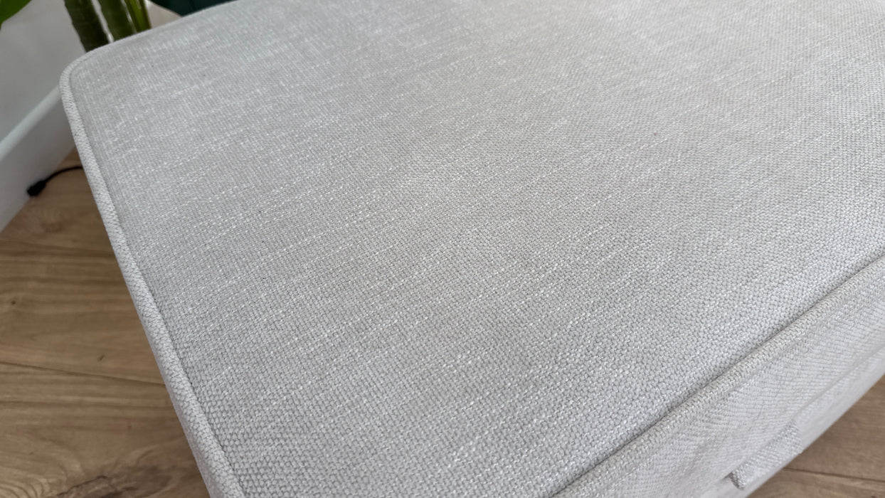 Sofology Mayfair Fabric Storage Footstool in Mayfair Linen Look Chenille Mist