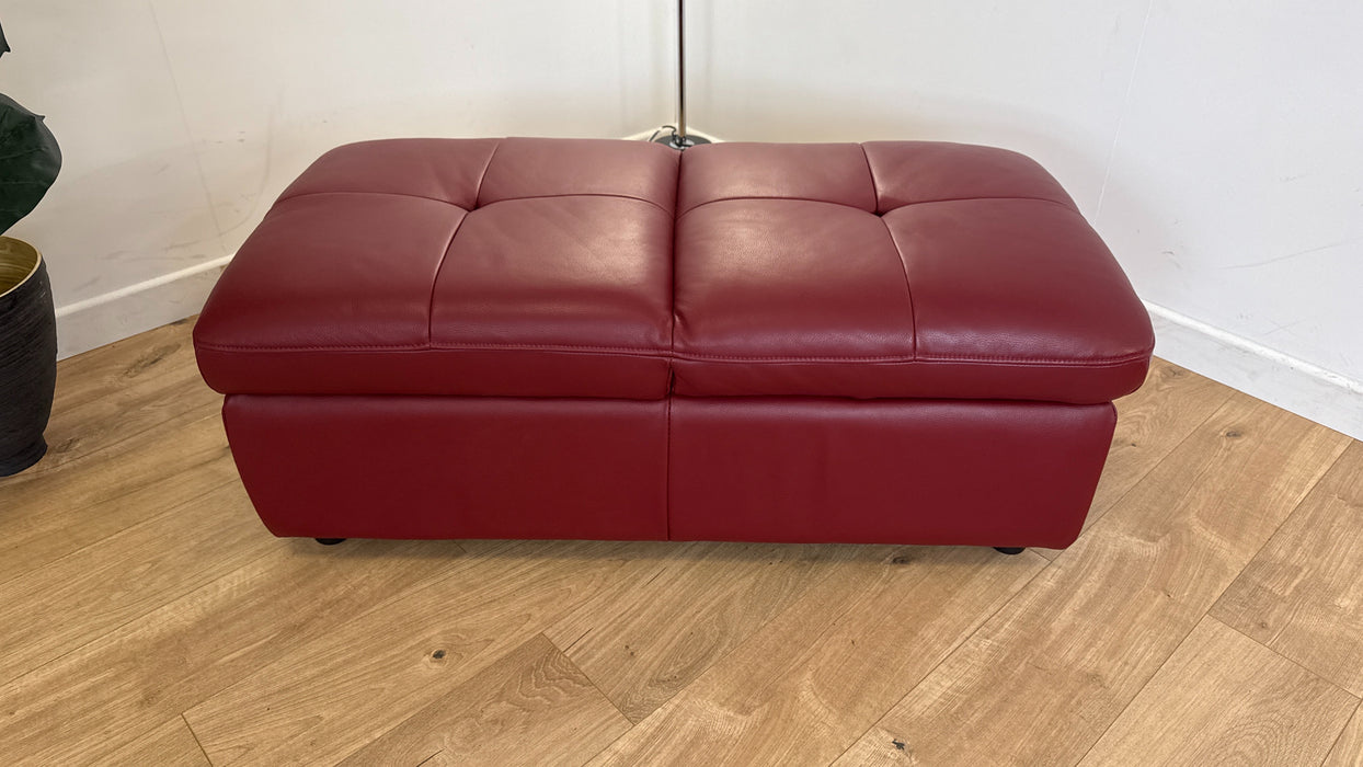 Missouri - Leather Footstool  -