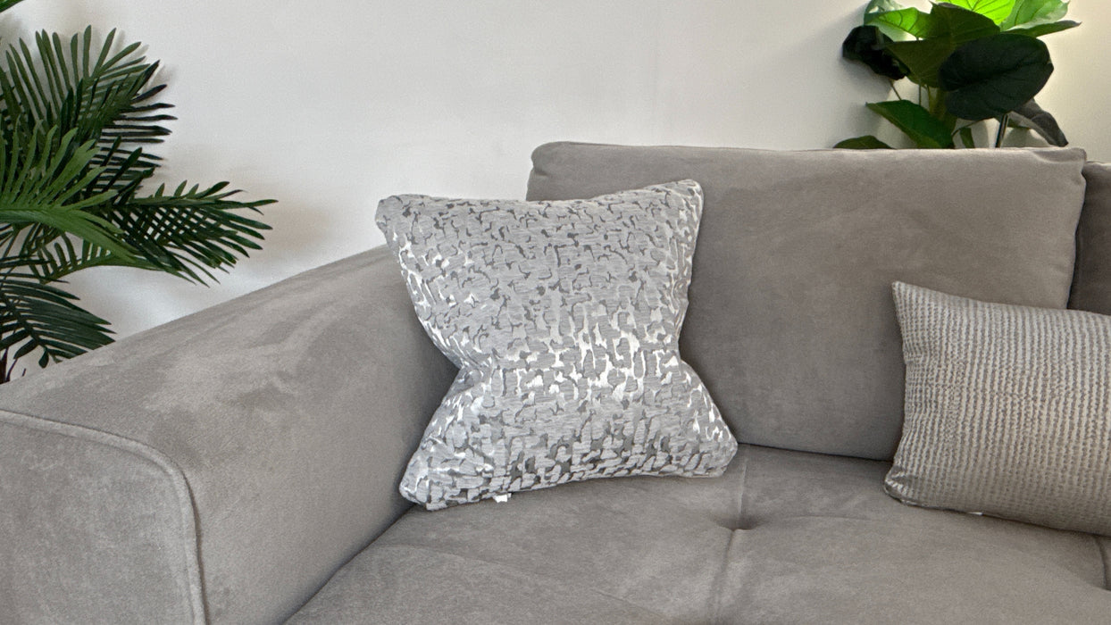 Sofology Ascot Fabric 4 Seater Bench Seat in Soft Sherpa Latte Mix