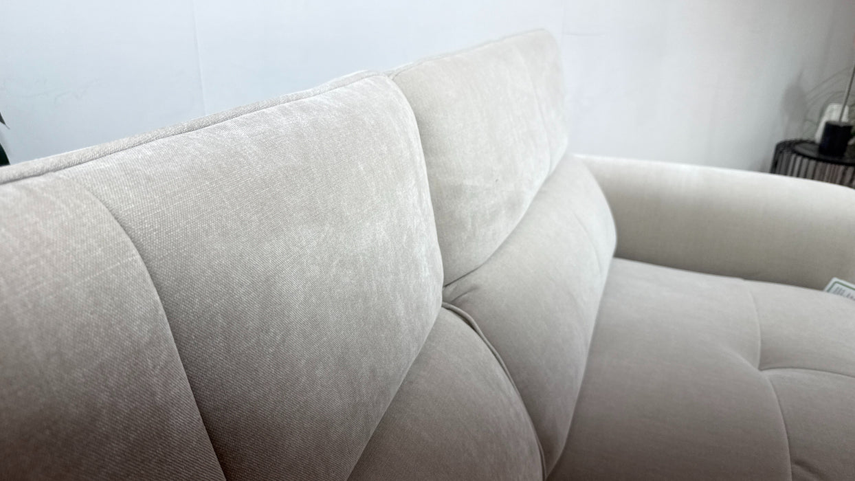 Sofology Riviera Fabric 3 Seater Motion Chaise in Relaxed Chenille Cotton