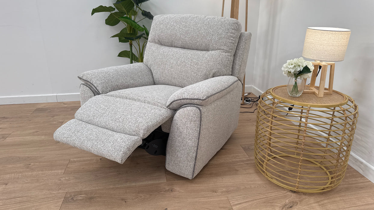 Aart Power Recliner Chair - Fabric - Biscuit