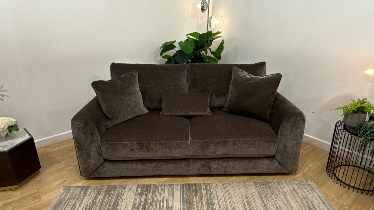 Sofology Rowen 2.5 Seater in  Luxury Deep-Pile Chenille Mole All Over
