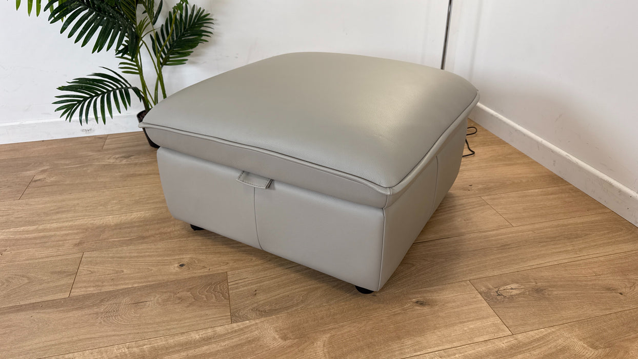 Moreland -Storage Leather Footstool