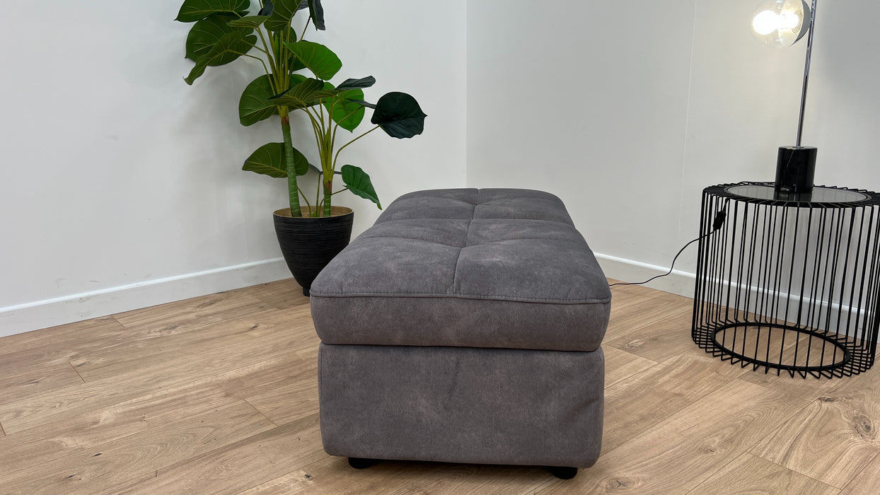 Marvella Dual Storage Footstool - Fabric - Mocha