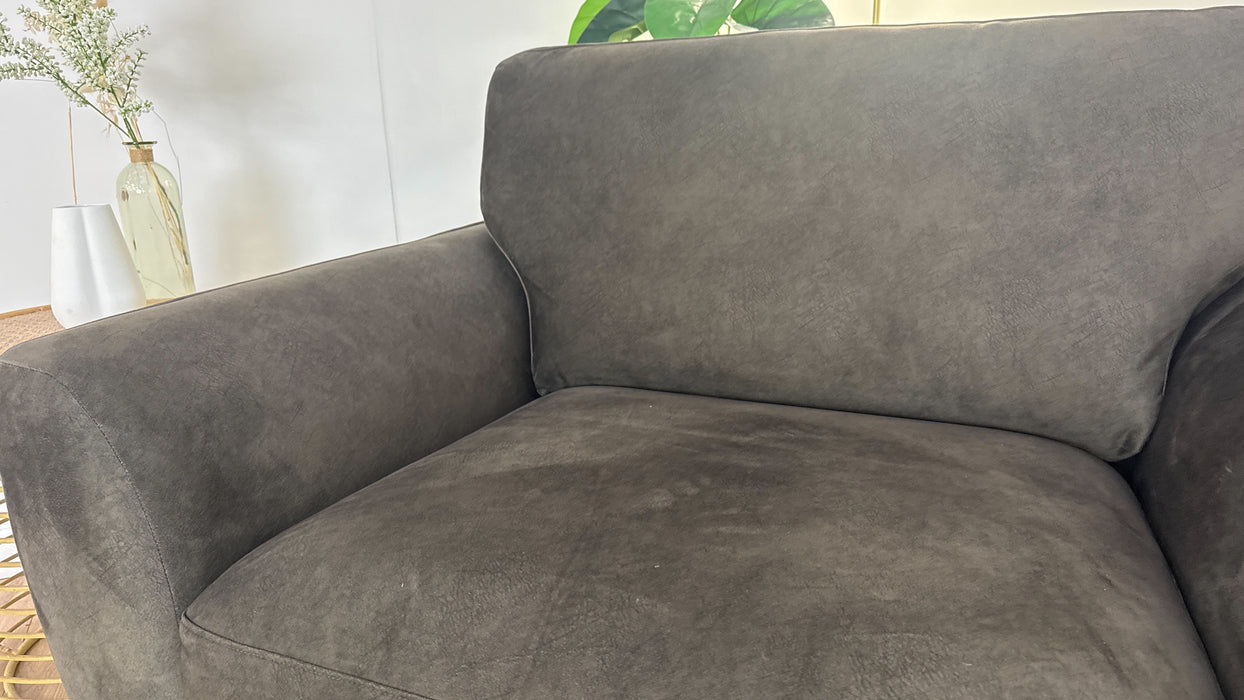 Sofology The Hackney Fabric Loveseat Memory Foam in Lifestyle Dapple Fabric Olive Green