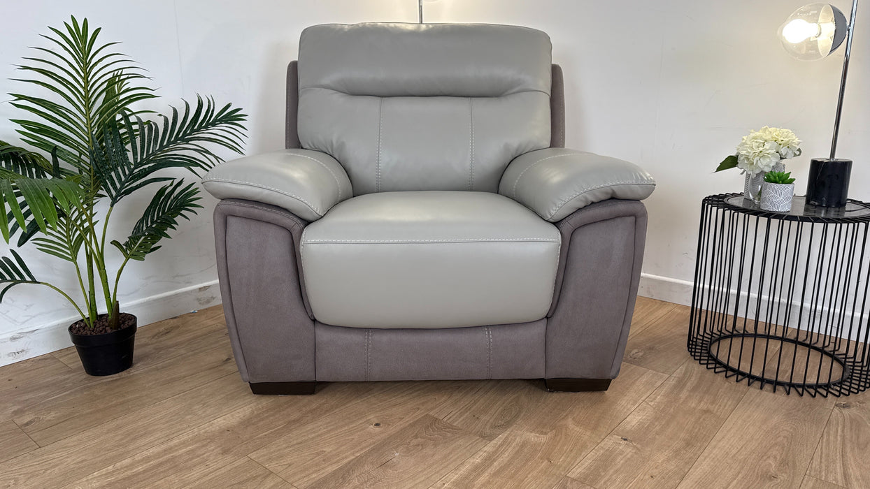 Maloney Leather/Fabric Chair