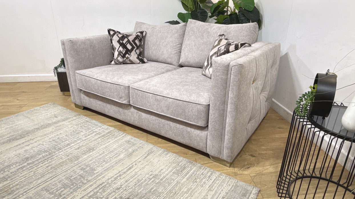 Sofology Fabric Titan 2 Seater Sofa in Marina Stone Mix