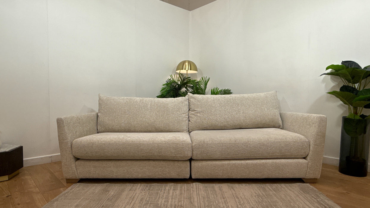 Sofology Tallulah Fabric 4 Seater Split in Cosy Boucle Ecru