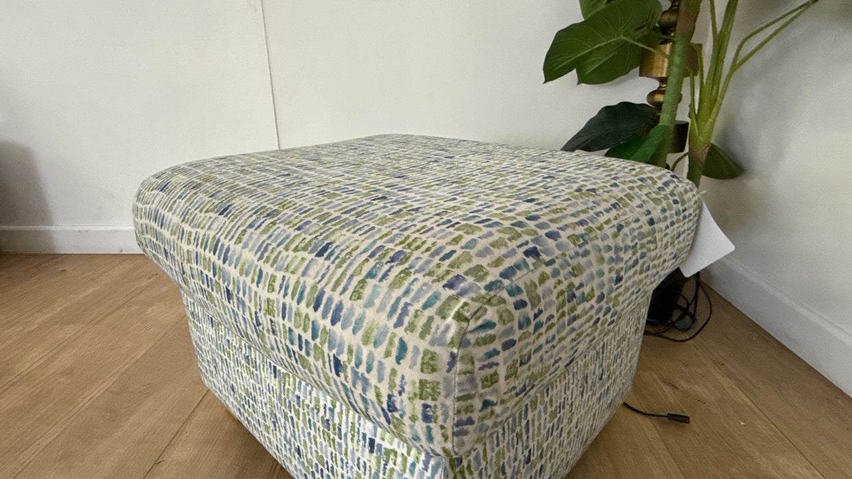 Sofology The Layla Fabric Storage Footstool in Novak Ocean