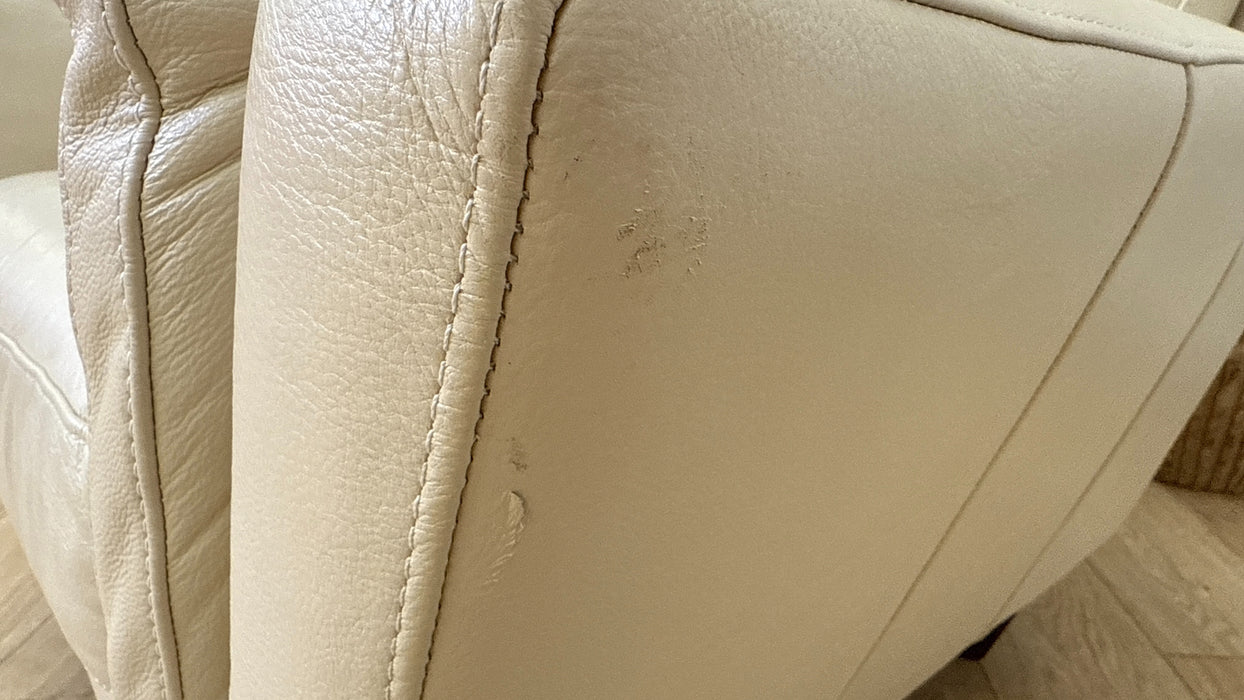 Sofology Fellini Leather Chair Hampshire Cream