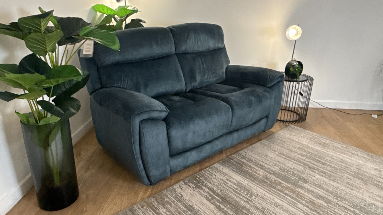 Sofology Radleigh Fabric 2 Seater in Washed Velvet Teal