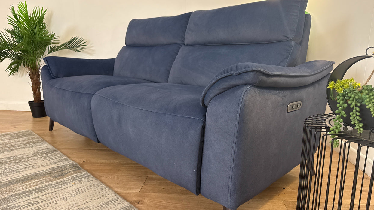Sofology The Arlo Fabric 2.5 Seater Power Recliner in Lifestyle Flecked Navy