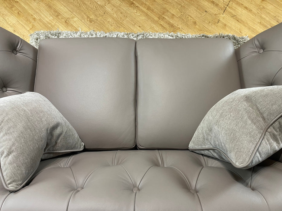 Bridgerton 2 Seater Leather Taupe / Grey Mix (WA2)